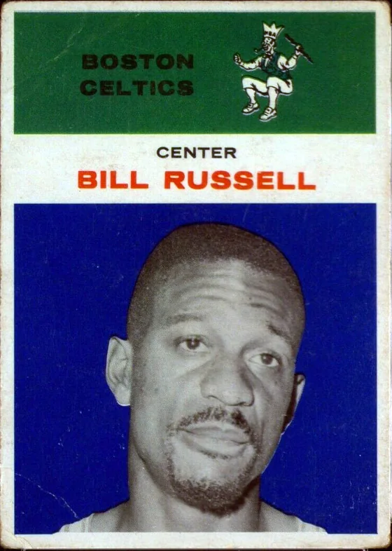 1961 Fleer Bill Russell basketball card